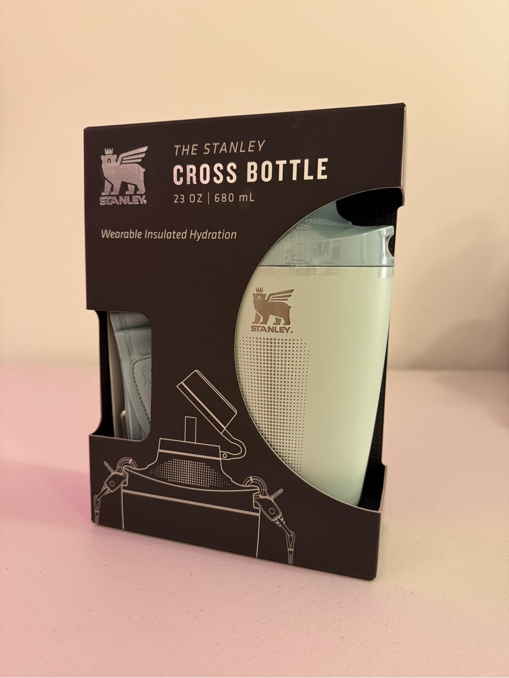 *NIB* Stanley Cross Bottle 23 oz Insulated Bottle with Strap in “Mist” - Picture 7 of 7